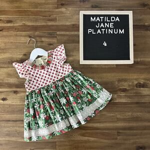 Matilda Jane Platinum Let Your Heart Be Light Melsa Floral Dot Christmas Top 4
